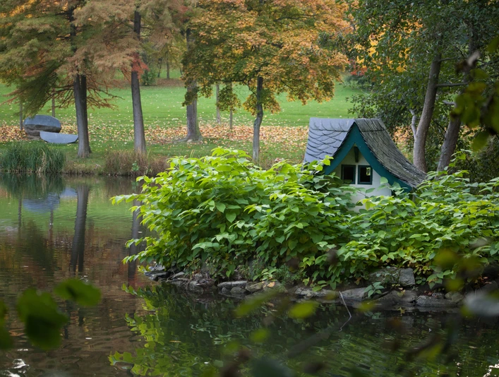 Victoriapark Weiher Detail
