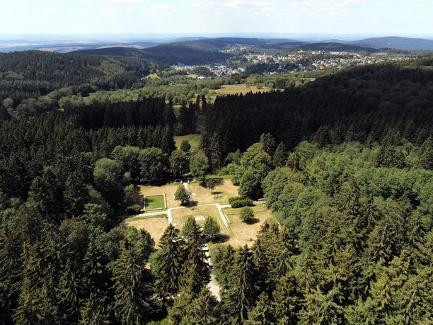 Das Römerkastell aus der Vogelperspektive