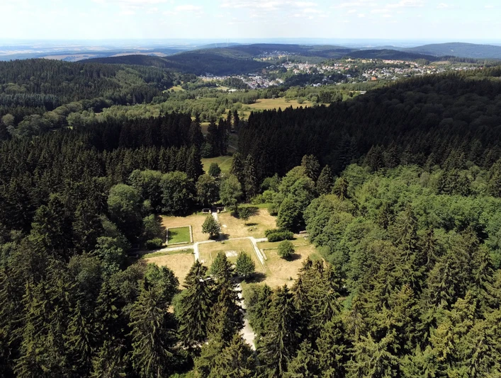 Das Römerkastell aus der Vogelperspektive