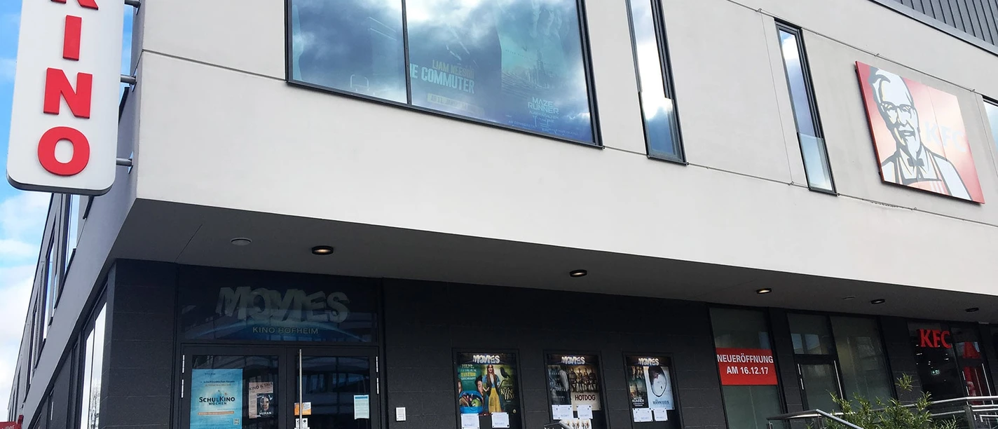 Außenansicht Movies Kino Hofhein