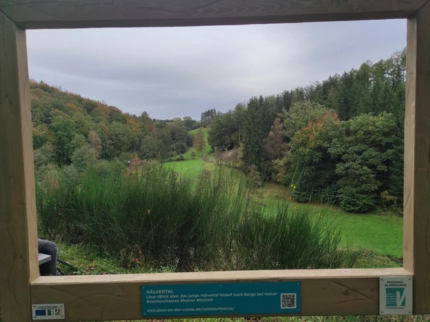 Panoramabilderrahmen am Wegesrand