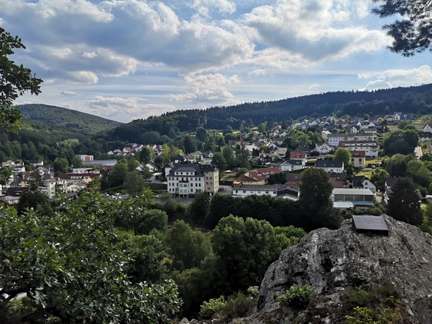 Ausblick auf Schmitten vom Wiegerfelsen