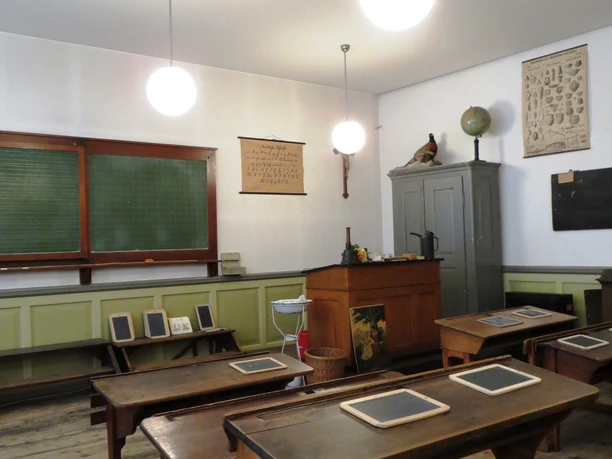 Das historische Klassenzimmer.