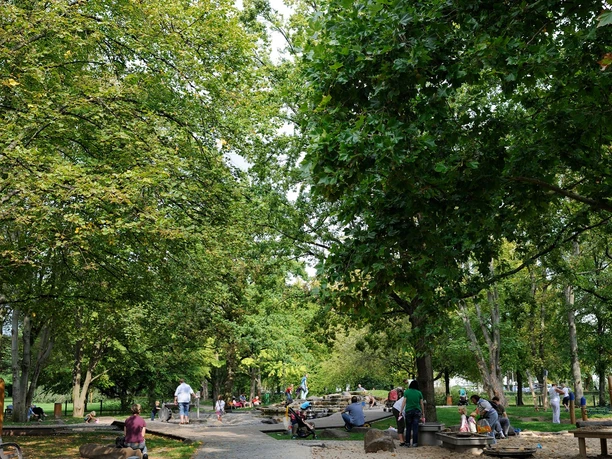 Wasserspielplatz im Südpark von Bad Nauheim