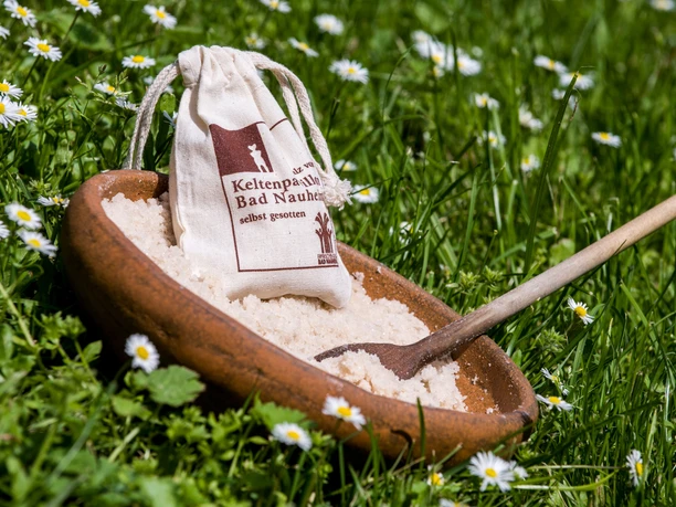 Gesiedetes Salz aus dem Keltenpavillon