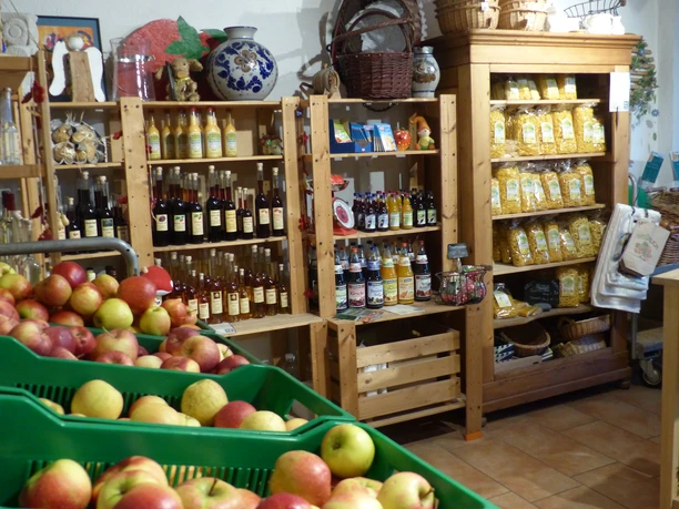 Das große Angebot im Hofladen.