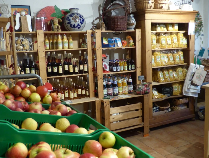 Das große Angebot im Hofladen.