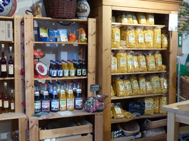 Der Hofladen auf dem Mönchhof.