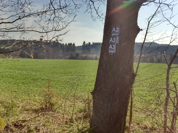 A2, A3 Hespe - Wegekennzeichen