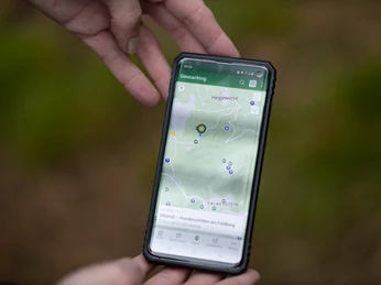 Geocache-Karte in der App