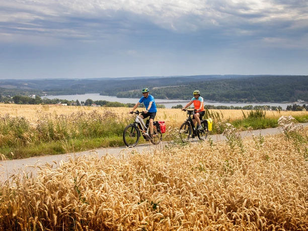 Radfahrer Felder Möhnesee