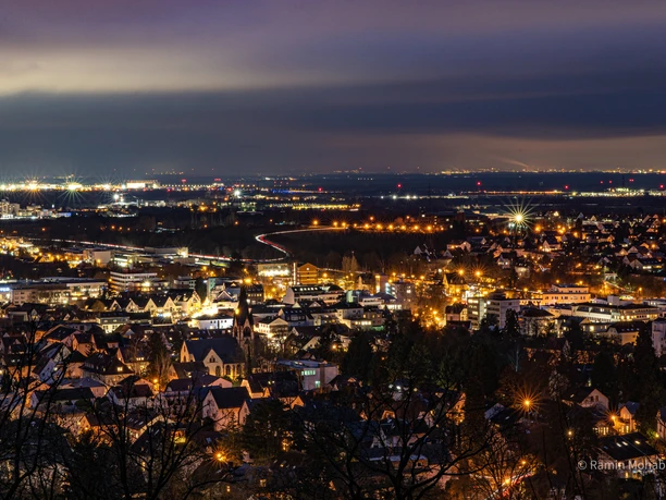 Aussicht vom Meisterturm bei Nacht