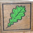 Wanderzeichen Eichenblatt