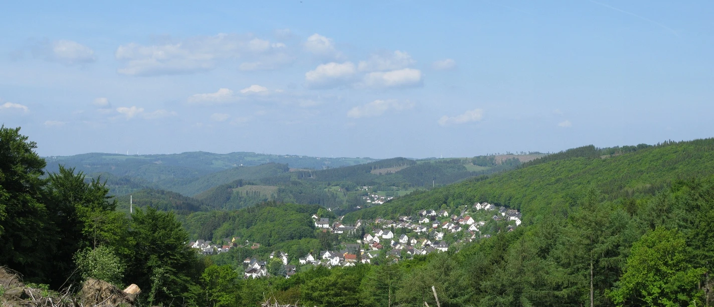 Blick vom Kohlberg auf Dahle