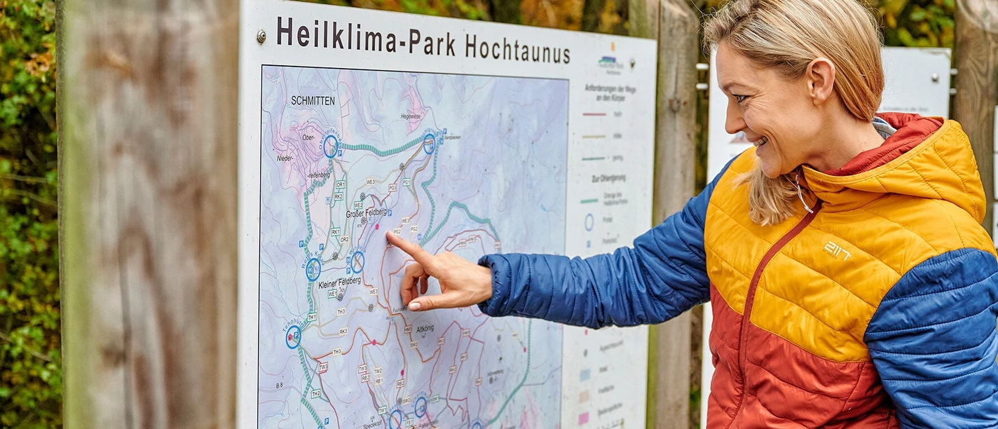 Infotafel für den Heilklimapark Hochtaunus
