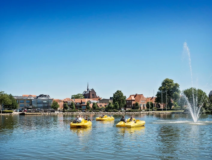 Vandcykler på Haderslev Inderdam