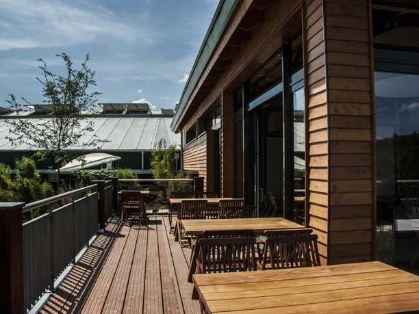 Terrasse des Restaurants Sambesi im Opel-Zoo