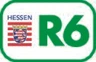 Logo Hessischer Radfernweg R6 Logo Hessischer Radfernweg R6