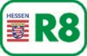 Logo Hessischer Radfernweg R8 Logo Hessischer Radfernweg R8