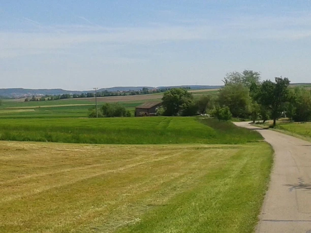Landschaft entlang der Strecke