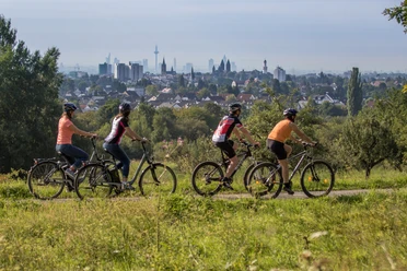 Radfahrer im Kirdorfer Feld