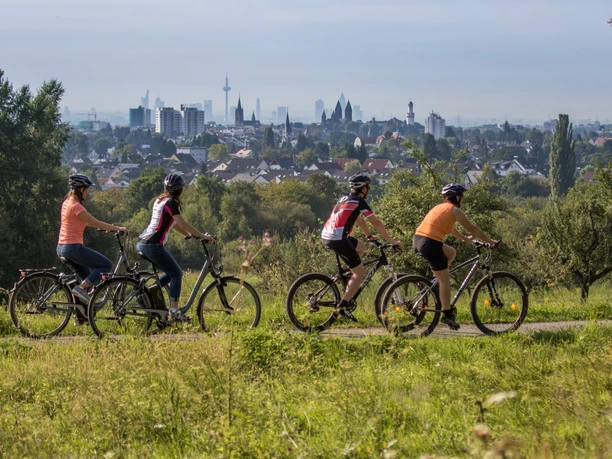 Radfahrer im Kirdorfer Feld