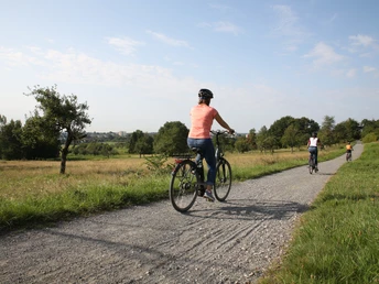 Radfahrer im Kirdorfer Feld