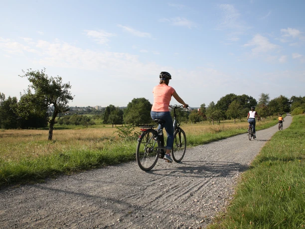 Radfahrer im Kirdorfer Feld