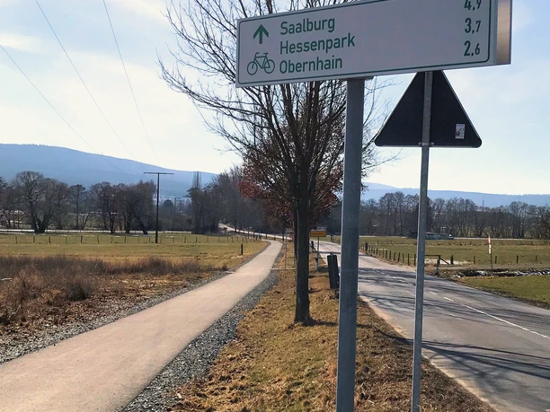 Radweg Richtung Obernhain