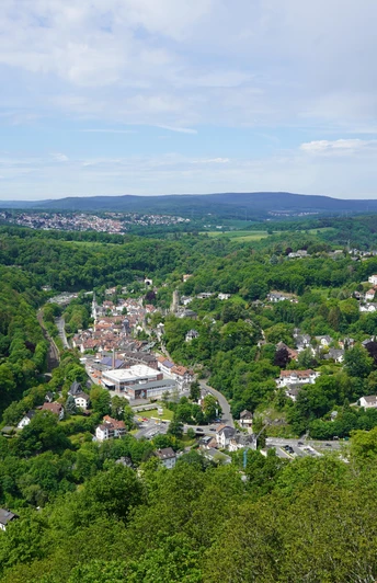 Blick auf Eppstein von der Mendelssohn Gedenkstätte (ca. 100 m vom Weg entfernt)