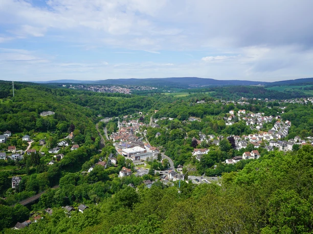 Blick auf Eppstein von der Mendelssohn Gedenkstätte (ca. 100 m vom Weg entfernt)