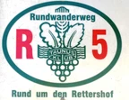 Wegemarkierung R5 Wegemarkierung R5