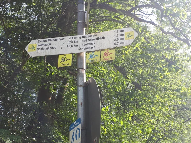 Mountainbike-Beschilderung