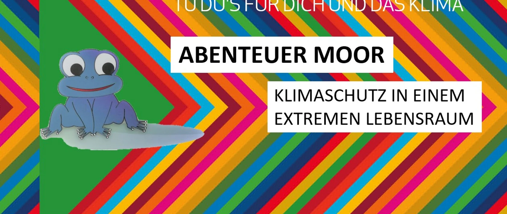 Actionbound Werbung für das Abenteuer Moor im Moorhus, einem Umweltbildungszentrum für Klimaschutz.