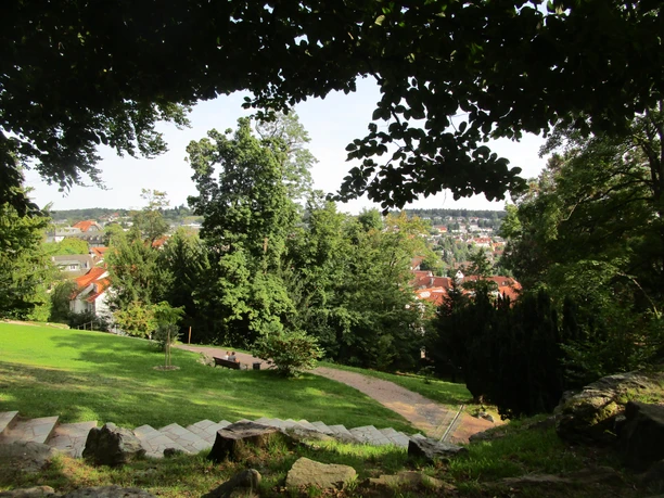 Kurpark südlich der Villa Borgnis