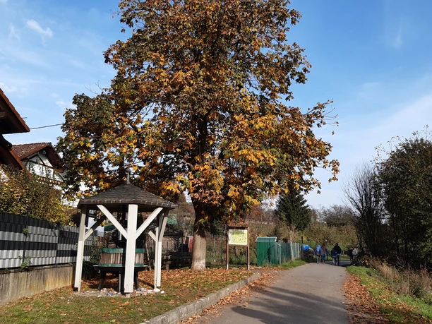 Beginn des Strandwegs der Pfingstweidweg