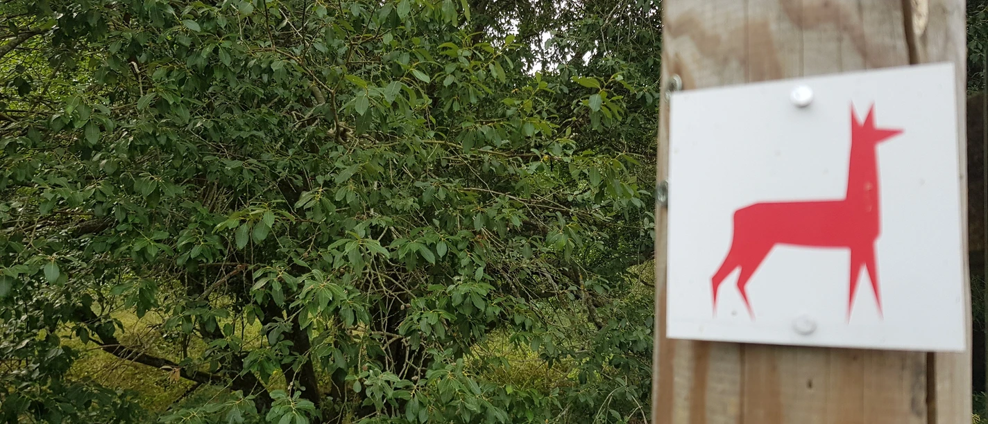 Wegzeichen Rundwanderweg Alttier