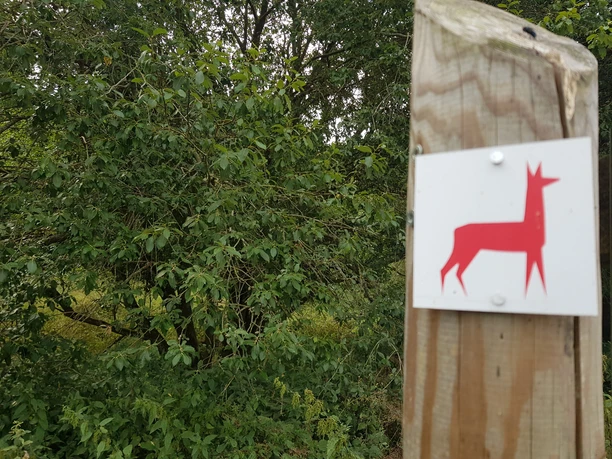 Wegzeichen Rundwanderweg Alttier