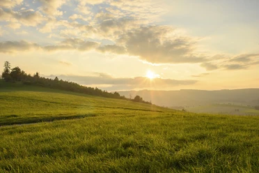 Landschaft im Abendlicht