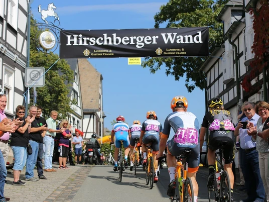 Radrennen an der Hirschberger Wand