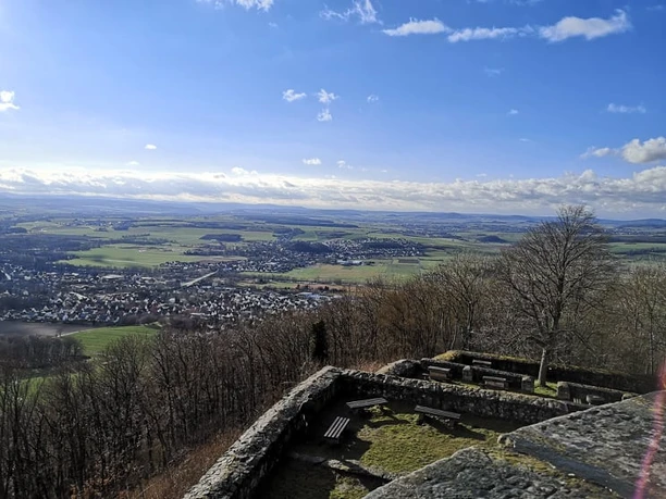 Blick von der Burgruine Heiligenberg (Winter)