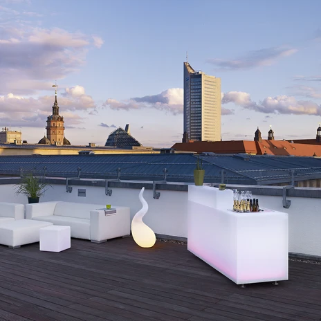 Dachterrasse der Eventlocation die tagungslounge | Leipzig Convention Bureau