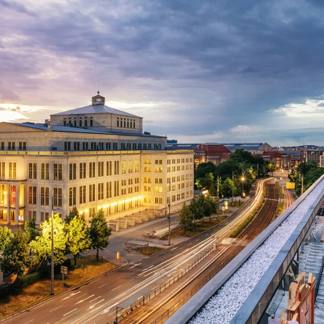 Blick von der Eventlocation Felix Rooftop Bar | Leipzig Convention Bureau Blick von der Eventlocation Felix Rooftop Bar - präsentiert vom Leipzig Convention Bureau