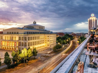 Felix Restaurant für Ihre Tagung & Konferenz in Leipzig Felix Restaurant mit Dachterrasse für Tagung & Konferenz Leipzig ConventionFelix Restaurant for meeting & conference Leipzig convention