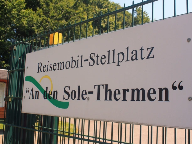 Wohnmobilplatz an den Sole-Thermen