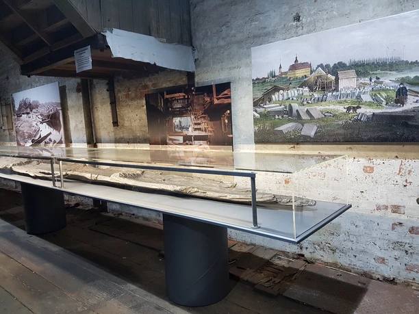 Einblick in die Außenstelle des Elbschifffahrtsmuseum