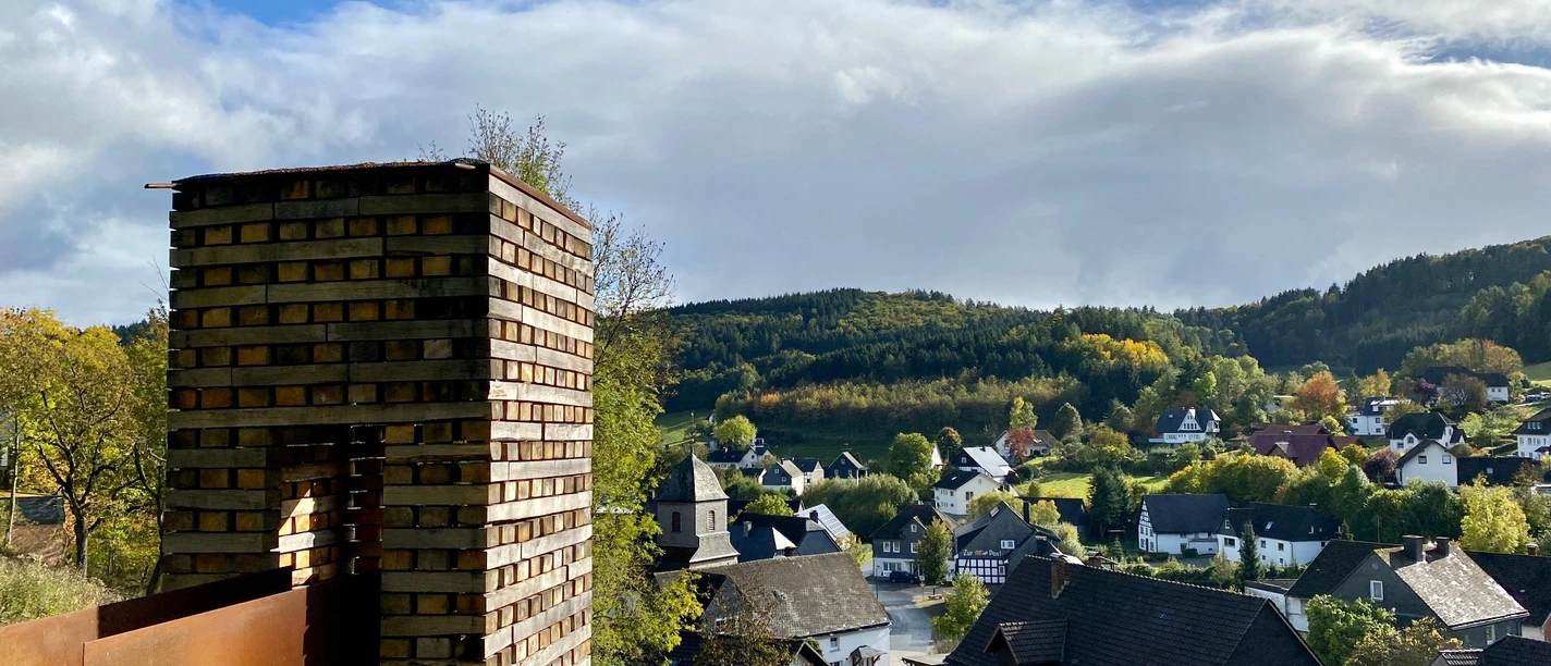 Blick vom Open Mind Place Oberholz auf Referinghausen