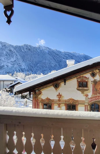 Blick aus dem Balkon