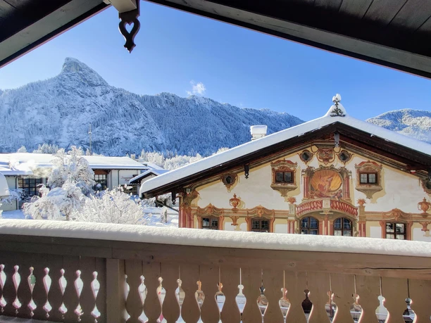 Blick aus dem Balkon