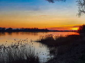 Funkelstunde an der Elbe bei Lauenburg